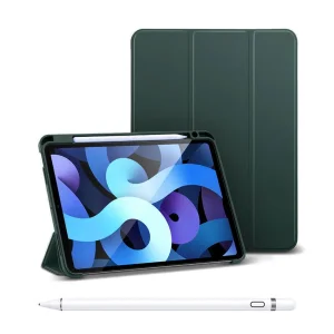 کیف کلاسوری گرین مدل PREMIUM VEGAN LEATHER مناسب برای تبلت اپل iPad Pro 12.9 2021/ iPad Pro 12.9 2020