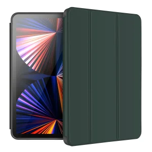کیف کلاسوری گرین مدل PREMIUM VEGAN LEATHER مناسب برای تبلت اپل iPad Pro 12.9 2021/ iPad Pro 12.9 2020