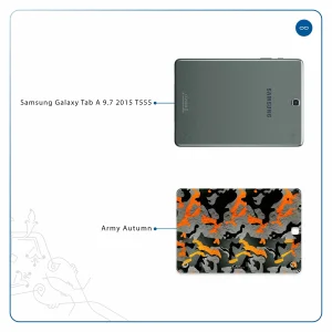 برچسب پوششی ماهوت مدل Autumn-Army مناسب برای تبلت سامسونگ Galaxy Tab A 9.7 2015 T555