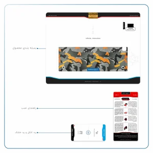 برچسب پوششی ماهوت مدل Autumn-Army مناسب برای تبلت سامسونگ Galaxy Tab A 9.7 2015 T555