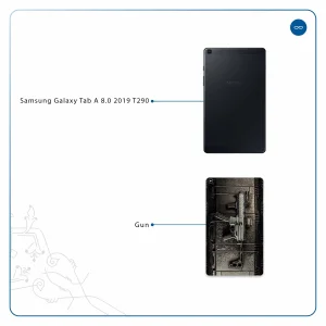 برچسب پوششی ماهوت مدل Gun مناسب برای تبلت سامسونگ Galaxy Tab A 8.0 2019 T290