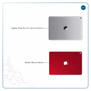 برچسب پوششی ماهوت مدل Matte-Warm-Red مناسب برای تبلت اپل iPad Pro 9.7 2016 A1675