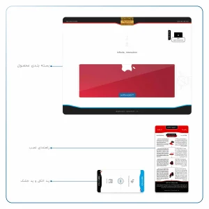 برچسب پوششی ماهوت مدل Matte-Warm-Red مناسب برای تبلت اپل iPad Pro 9.7 2016 A1675