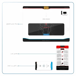 برچسب پوششی ماهوت مدل TESLA مناسب برای تبلت هوآوی Matepad 10.4 2020 BAH3-L09