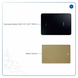 برچسب پوششی ماهوت مدل Matte-Gold مناسب برای تبلت سامسونگ Galaxy Tab S3 9.7 2017 T825
