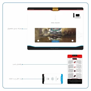 برچسب پوششی ماهوت مدل Rally مناسب برای تبلت سامسونگ Galaxy Note 10.1 2012 N8010