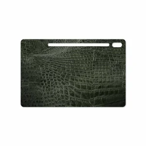 برچسب پوششی ماهوت مدل Green-Crocodile-Leather مناسب برای تبلت سامسونگ Galaxy Tab S6 2019 SM-T865