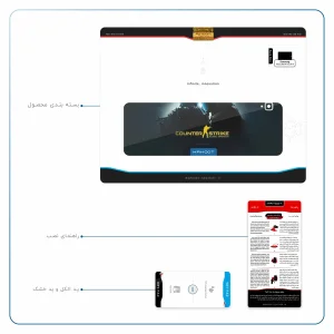 برچسب پوششی ماهوت مدل Counter-Strike مناسب برای تبلت سامسونگ Galaxy Tab S4 10.5 2018 T830