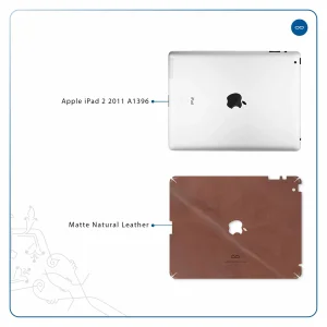برچسب پوششی ماهوت مدل Matte_Natural_Leather مناسب برای تبلت اپل iPad 2 2011 A1396
