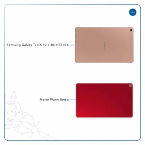برچسب پوششی ماهوت مدل Matte-Warm-Red مناسب برای تبلت سامسونگ Galaxy Tab A 10.1 2019 T515
