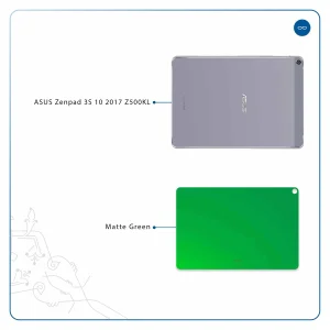 برچسب پوششی ماهوت مدل Matte-Green مناسب برای تبلت ایسوس Zenpad 3S 10 2017 Z500KL