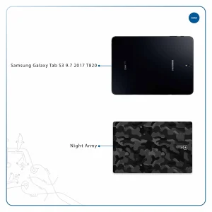 برچسب پوششی ماهوت مدل Night-Army مناسب برای تبلت سامسونگ Galaxy Tab S3 9.7 2017 T820