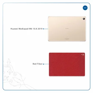 برچسب پوششی ماهوت مدل Red-Fiber مناسب برای تبلت هوآوی Mediapad M6 10.8 2019