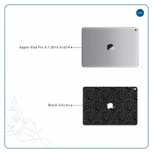 برچسب پوششی ماهوت مدل Black-Silicon مناسب برای تبلت اپل iPad Pro 9.7 2016 A1674
