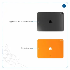 برچسب پوششی ماهوت مدل Matte-Orange مناسب برای تبلت اپل iPad Pro 11 2018 A1979