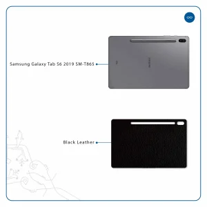 برچسب پوششی ماهوت مدل Black-Leather مناسب برای تبلت سامسونگ Galaxy Tab S6 2019 SM-T865