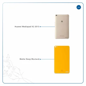 برچسب پوششی ماهوت مدل Matte-Deep-Mustard مناسب برای تبلت هوآوی Mediapad X2 2015