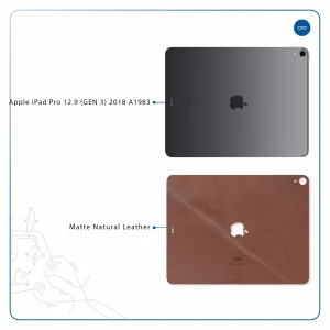 برچسب پوششی ماهوت مدل Matte_Natural_Leather مناسب برای تبلت اپل iPad Pro 12.9 (GEN 3) 2018 A1983