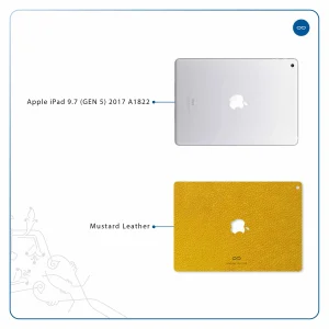 برچسب پوششی ماهوت مدل Mustard-Leather مناسب برای تبلت اپل iPad 9.7 (GEN 5) 2017 A1822