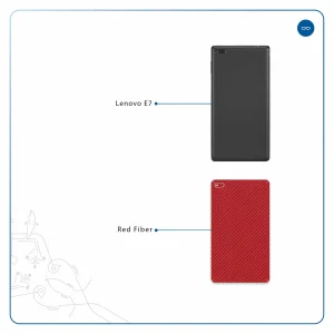 برچسب پوششی ماهوت مدل Red-Fiber مناسب برای تبلت لنوو E7