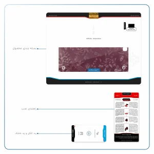 برچسب پوششی ماهوت مدل Red-Wildflower مناسب برای تبلت سامسونگ Galaxy Tab A 9.7 2015 T550