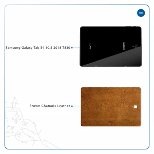 برچسب پوششی ماهوت مدل Brown-Chamois-Leather مناسب برای تبلت سامسونگ Galaxy Tab S4 10.5 2018 T830