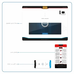 برچسب پوششی ماهوت مدل Volvo مناسب برای تبلت اپل iPad Pro 9.7 2016 A1674