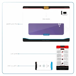 برچسب پوششی ماهوت مدل Matte-BlueBerry مناسب برای تبلت سامسونگ Galaxy Tab A 10.1 2016 T580