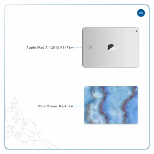برچسب پوششی ماهوت مدل Blue Ocean Marble مناسب برای تبلت اپل iPad Air 2013 A1475