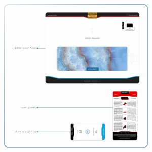 برچسب پوششی ماهوت مدل Blue Ocean Marble مناسب برای تبلت اپل iPad Air 2013 A1475