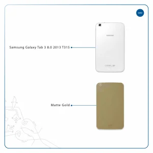 برچسب پوششی ماهوت مدل Matte-Gold مناسب برای تبلت سامسونگ Galaxy Tab 3 8.0 2013 T315
