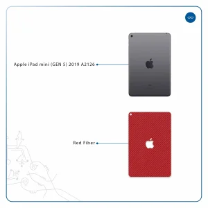 برچسب پوششی ماهوت مدل Red-Fiber مناسب برای تبلت اپل iPad mini (GEN 5) 2019 A2126