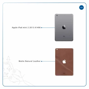 برچسب پوششی ماهوت مدل Matte_Natural_Leather مناسب برای تبلت اپل iPad mini 2 2013 A1490