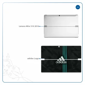 برچسب پوششی ماهوت مدل adidas-Logo مناسب برای تبلت لنوو Miix 510 2016