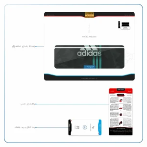 برچسب پوششی ماهوت مدل adidas-Logo مناسب برای تبلت لنوو Miix 510 2016