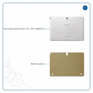 برچسب پوششی ماهوت مدل Matte-Gold مناسب برای تبلت سامسونگ Galaxy Note 10.1 2012 N8010