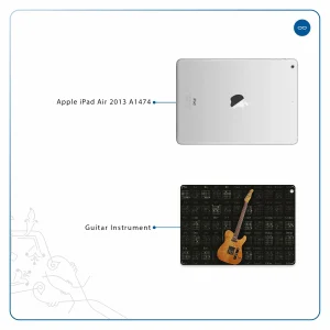 برچسب پوششی ماهوت مدل Guitar-Instrument مناسب برای تبلت اپل iPad Air 2013 A1474