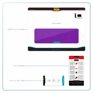 برچسب پوششی ماهوت مدل Purple-Fiber مناسب برای تبلت سامسونگ Galaxy Tab S5e 10.5 2019 T725
