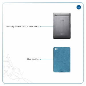 برچسب پوششی ماهوت مدل Blue-Leather مناسب برای تبلت سامسونگ Galaxy Tab 7.7 2011 P6800