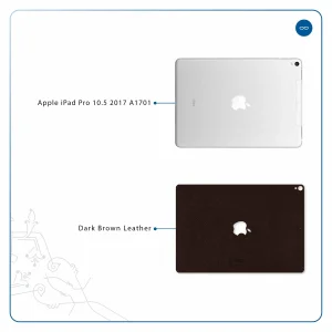 برچسب پوششی ماهوت مدل Dark-Brown-Leather مناسب برای تبلت اپل iPad Pro 10.5 2017 A1701
