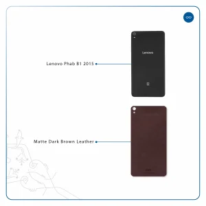 برچسب پوششی ماهوت مدل Matte-Dark-Brown-Leather مناسب برای تبلت لنوو Phab B1 2015