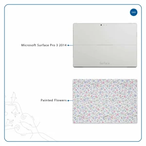 برچسب پوششی ماهوت مدل Painted-Flowers مناسب برای تبلت مایکروسافت Surface Pro 3 2014