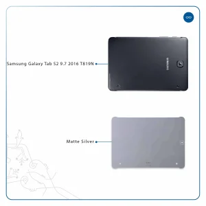 برچسب پوششی ماهوت مدل Matte-Silver مناسب برای تبلت سامسونگ Galaxy Tab S2 9.7 2016 T819N
