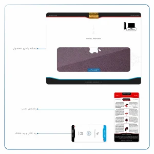 برچسب پوششی ماهوت مدل Purple-Leather مناسب برای تبلت اپل iPad Air 2013 A1475