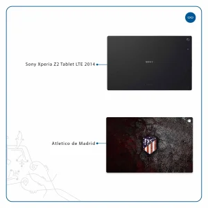 برچسب پوششی ماهوت مدل Atletico de Madrid مناسب برای تبلت سونی Xperia Z2 Tablet LTE 2014