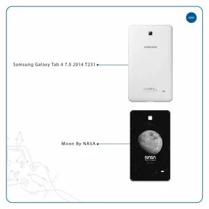 برچسب پوششی ماهوت مدل Moon-By-NASA مناسب برای تبلت سامسونگ Galaxy Tab 4 7.0 2014 T231