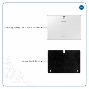 برچسب پوششی ماهوت مدل Honey-Comb-Circle مناسب برای تبلت سامسونگ Galaxy Tab S 10.5 2014 T805