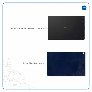 برچسب پوششی ماهوت مدل Deep-Blue-Leather مناسب برای تبلت سونی Xperia Z2 Tablet LTE 2014