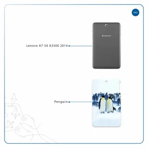 برچسب پوششی ماهوت مدل Penguin مناسب برای تبلت لنوو A7-50 A3500 2014