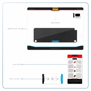 برچسب پوششی ماهوت مدل Ostrich-Leather مناسب برای تبلت سامسونگ Galaxy Tab A 9.7 2015 T555